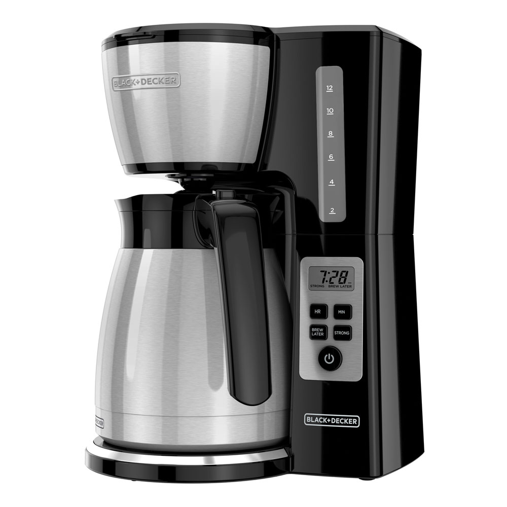 CM2046S | 12-Cup* Thermal Programmable Coffeemaker | BLACK + DECKER